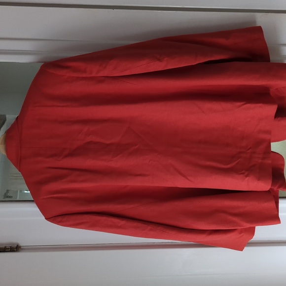 NWOT Nordstrom Coral Single Button Silk Blazer - Picture 6 of 6